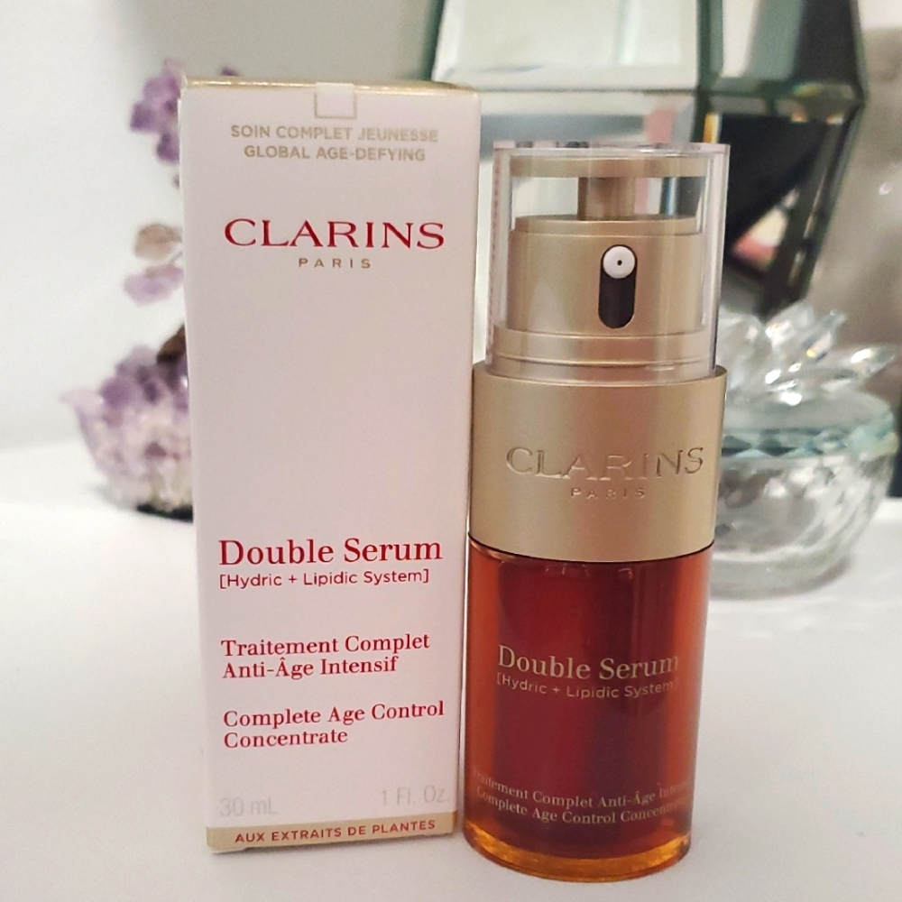 NIB CLARINS Double Serum Complete Age Control Concentrate 1 oz